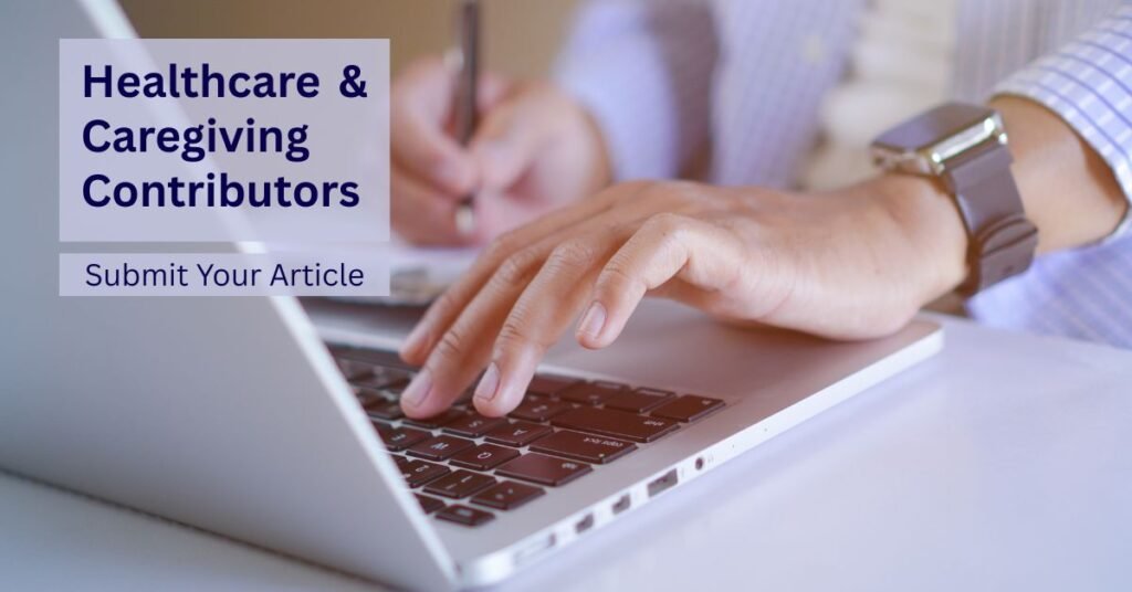 featured image displaying typing on laptop for Write for CareBinder page