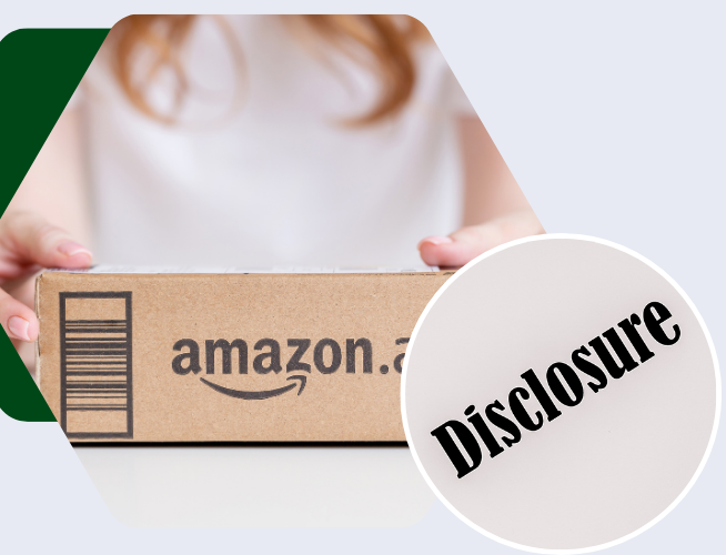 amazon parcel and affiliate diclosure text