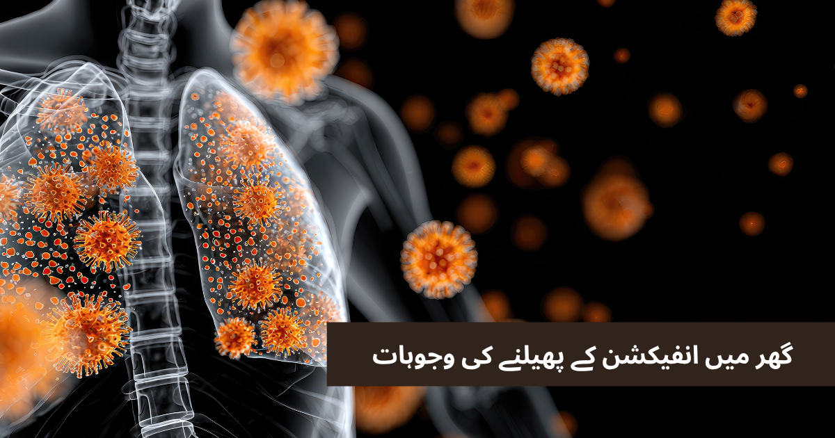 گھر میں انفیکشن پھیلنے کی وجوہات